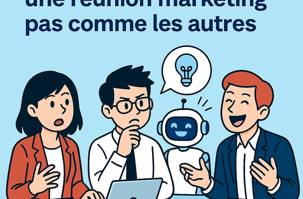 “On lance quoi ?” – Réunion créative avec une IA (un peu trop consensuelle)