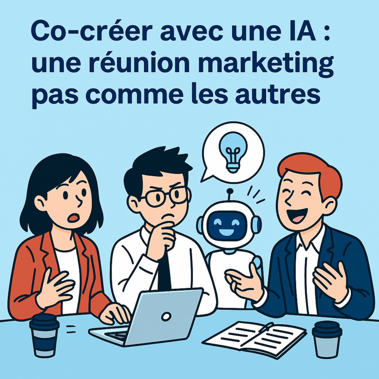 “On lance quoi ?” – Réunion créative avec une IA (un peu trop consensuelle)