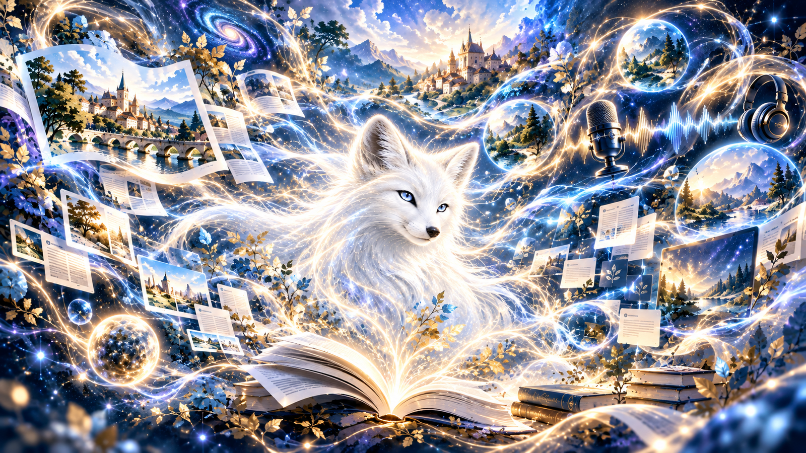 Univers des ressources EVALIR autour du renard blanc